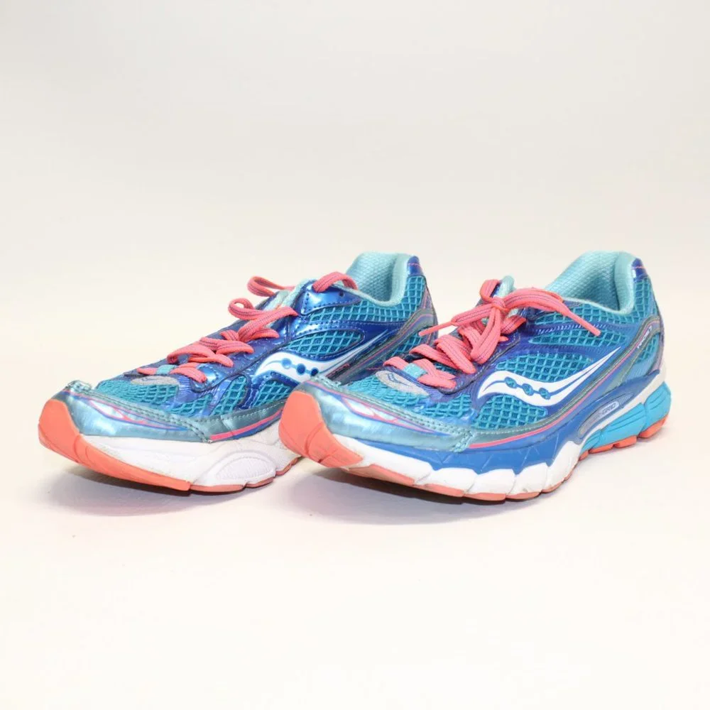 Saucony Ride 7 Running Shoes Turquoise Blue Coral OrangeS10241-1 Womens Size 9M - Picture 5 of 11